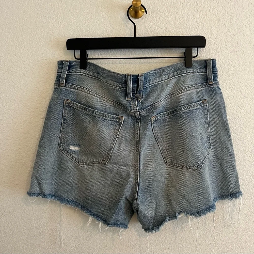 We The Free Denim Cut Off Distressed Shorts Size 31 - Picture 6 of 10